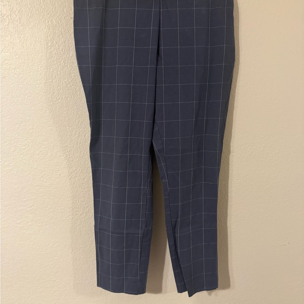a new day Women's Navy Checkered Trousers